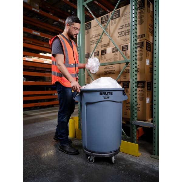 Rubbermaid Abfallbehälter BRUTE FG263200GRAY 121l PP grau