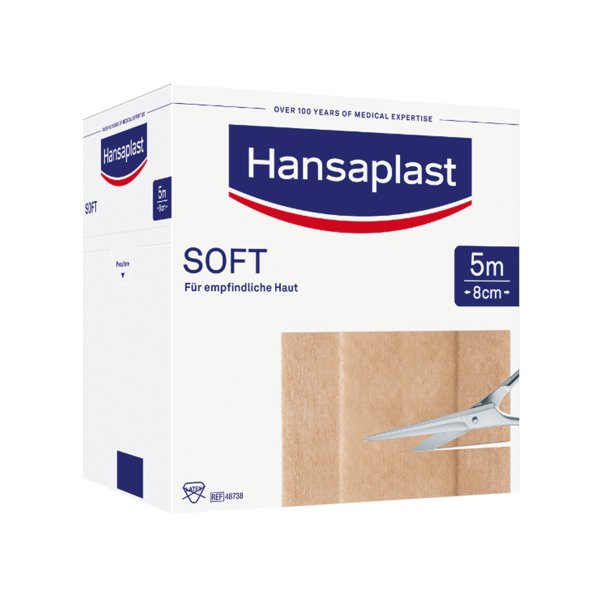 Hansaplast Pflaster SOFT 8cmx5m