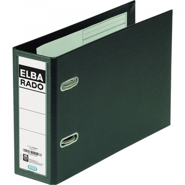 ELBA Ordner 100022638 SW rado plast A5 quer 7,5cm PVC schwarz