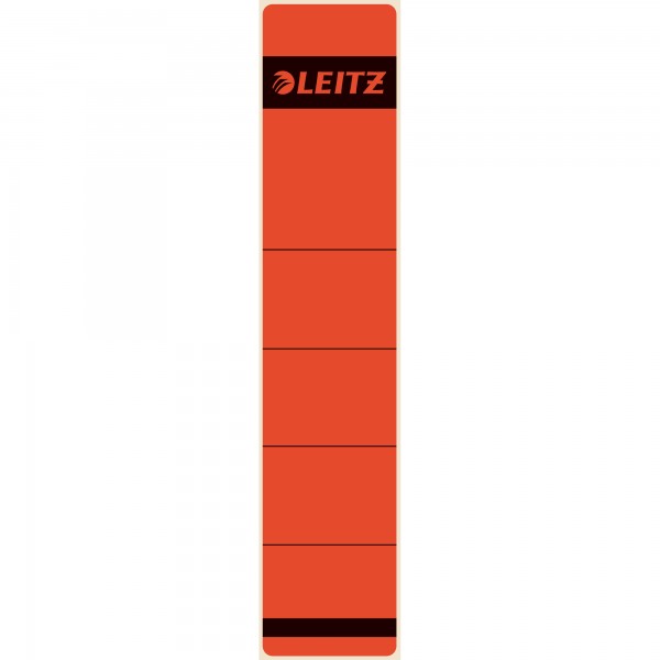 Leitz Ordneretikett 16430025 kurz/schmal Papier rot 10 St./Pack.