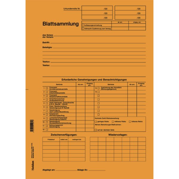 SoldanPlus Blattsammlung or 100St