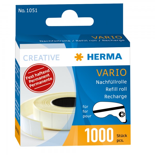 Herma Nachfüllrolle 13x12mm ws 1000St