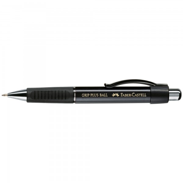 Faber-Castell Kugelschreiber GRIP PLUS BALL 140733 M metallic-schwarz