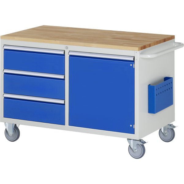 RAU Montagewagen 3Schübe 1Tür 1145x650x795mm lgr/ebl