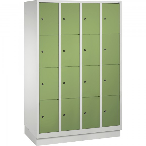 C+P Fächerschrank 8020404S10036 Sockel 16Fächer B1190mm lgr/rgn