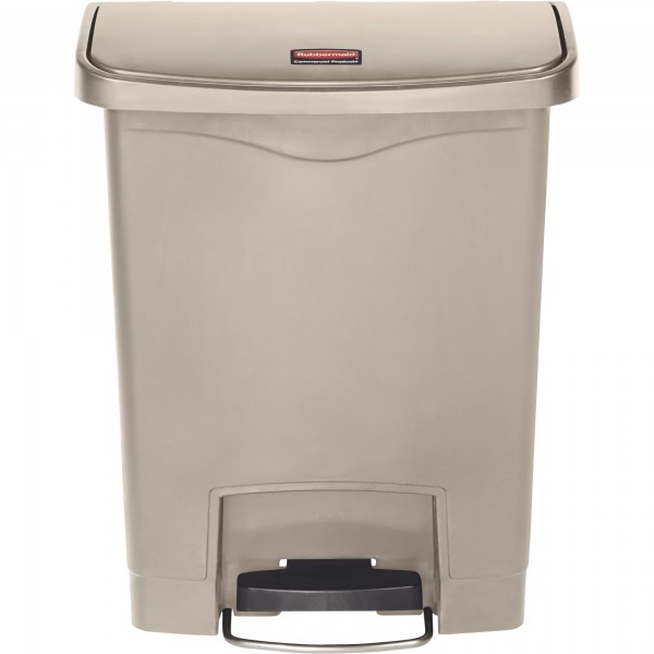 Rubbermaid Tretabfalleimer Slim Jim 1883552 Kunststoff 90l beige