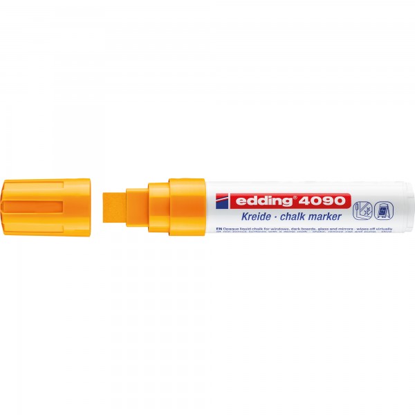 edding Kreidemarker 4090 4-4090066 4-15mm Keilspitze neonorange