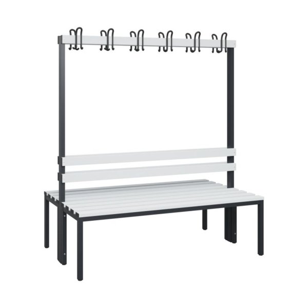 C+P Garderobenbank 1710x1500x756mm sgr/lgr