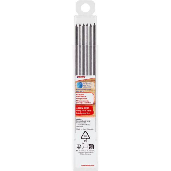 edding Nachfüllmine graphit 6St
