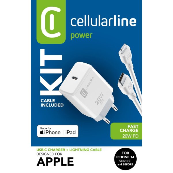 cellularline Ladegerät m. Ladekabel