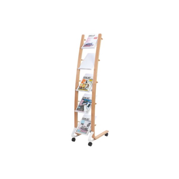 Alba Prospektständer 5Fächer holz/ws