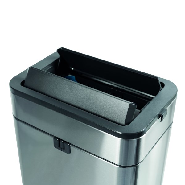 MAUL Tret-Abfalleimer MAULwing 40l edelstahl