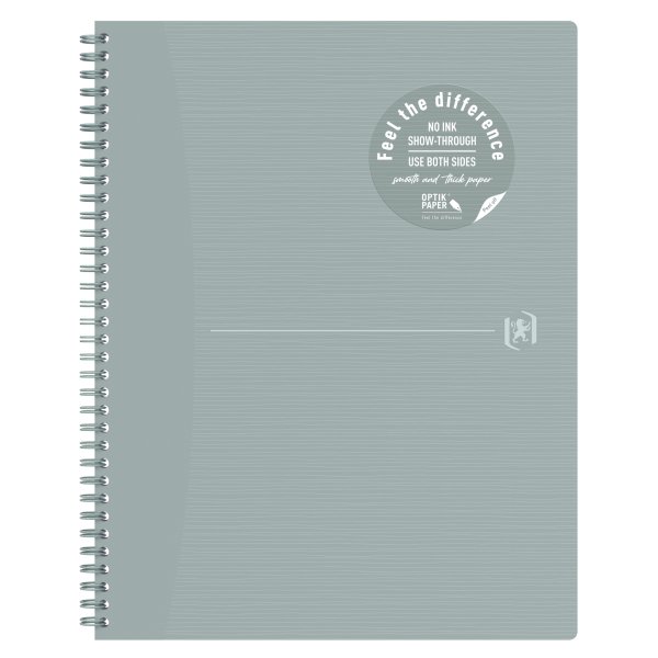 Oxford Notizbuch Origins 400150003 A4+ 70Blatt grau liniert