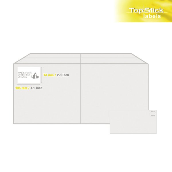 Etikett TopStick 8716 105x74mm weiß 800 St./Pack.