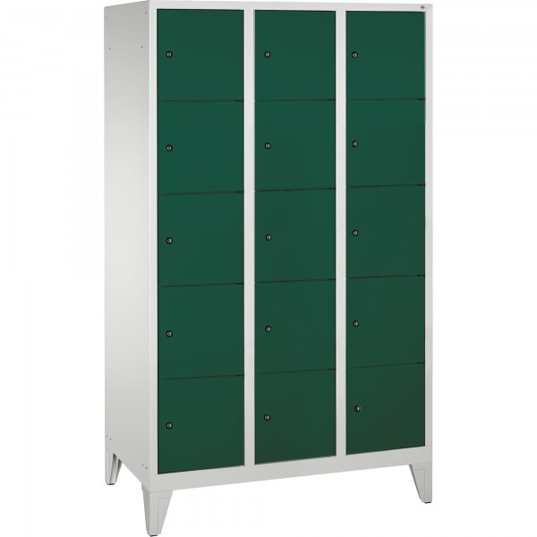 C+P Fächerschrank 8010325S10032 Füße 15Fächer B1200mm lgr/rgn