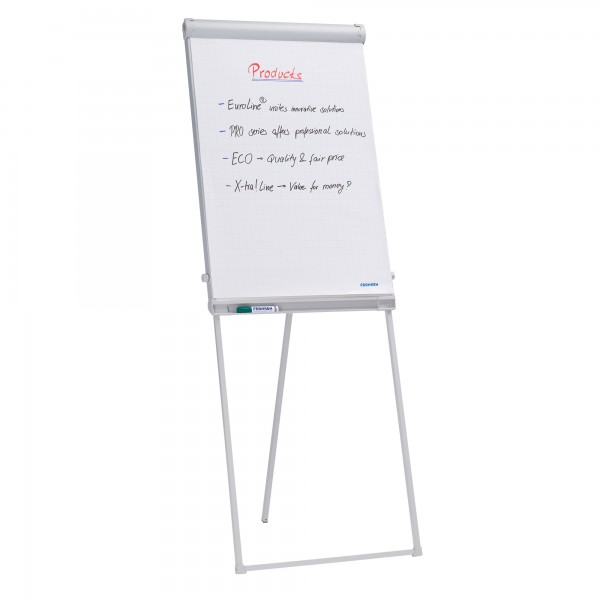 Franken Flipchart ECO Standard FC43 67x95cm 3-Bein Stativ hellgrau