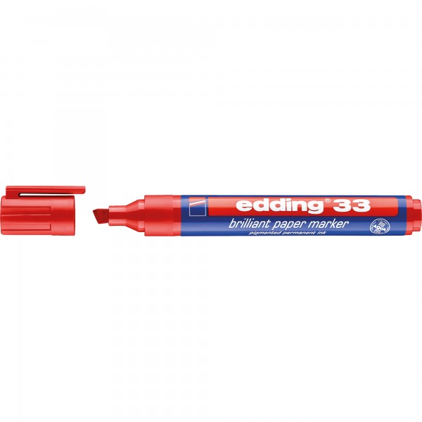 edding Pigmentmarker 33 4-33002 1-5mm Keilspitze rot