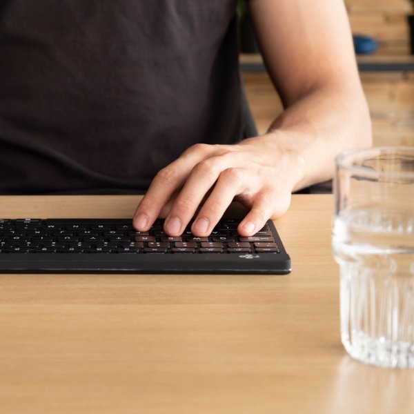 R-Go Tastatur Compact Break kabellos sw