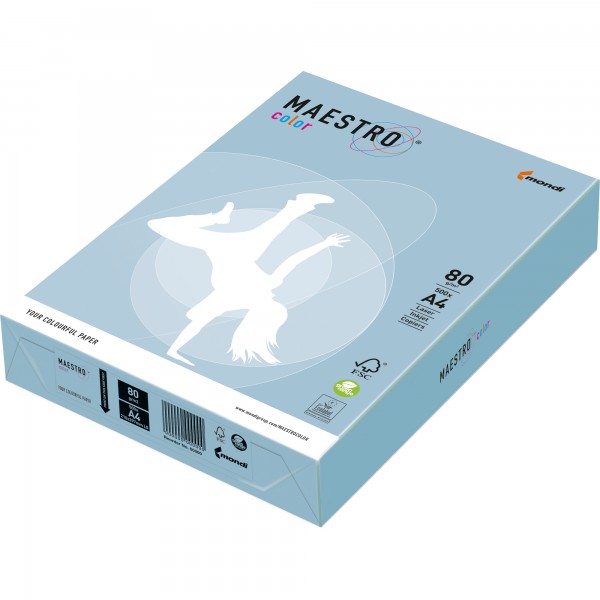 MAESTRO Kopierpapier color A4 9417-OBL70A80S eisblau 500Bl.