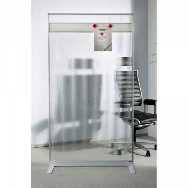 magnetoplan Raumteiler 110388 100x180x50cm transparent