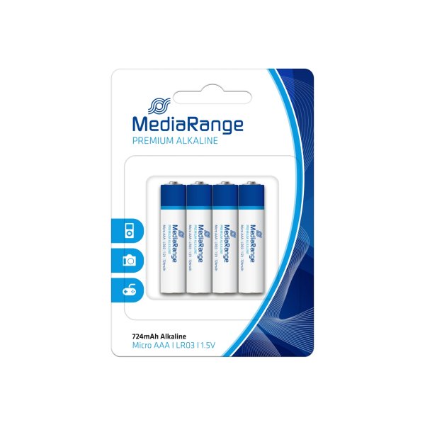 MediaRange Batterie MRBAT101 Micro AAA LR03 1,5V 4St.