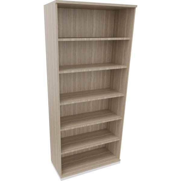 Regal 6OH B1000xT442xH2221mm Verkehrsweiß/Eiche Natur