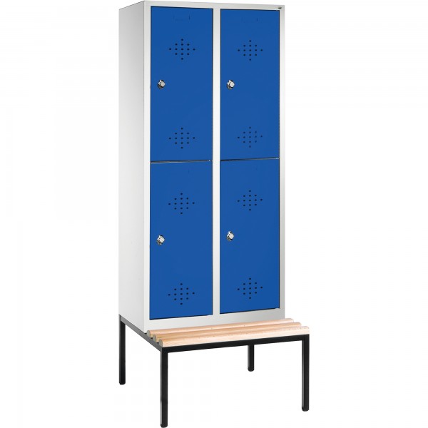 C+P Doppelspind 835022S10000 Sitzbank 4Fächer B810mm lgr/ebl