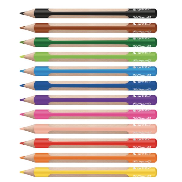 Pelikan Buntstift griffix sort 12St