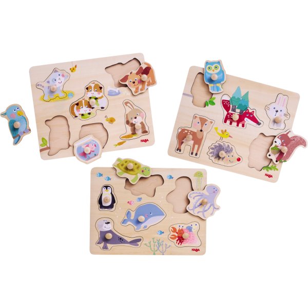 Greifpuzzle-Set Tiere