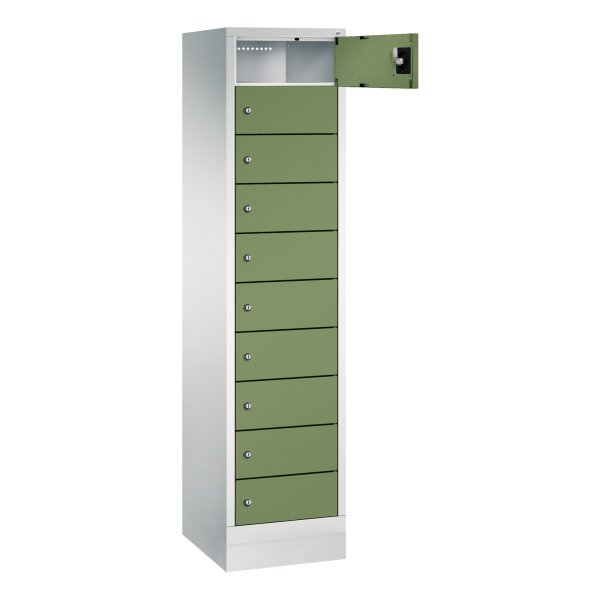 C+P Spind Evolo48 Steckplatz 185x42x50cm lgr/resedagn
