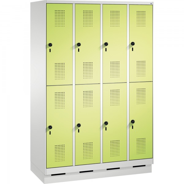 C+P Doppelstockspind 4932040S10041 Sockel 8Fächer lgr/cgn