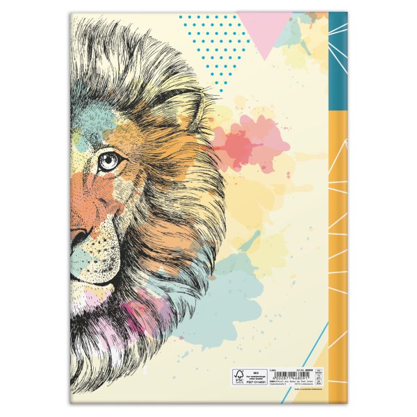 RNK Verlag Kladde Lion blanko A4 96Bl