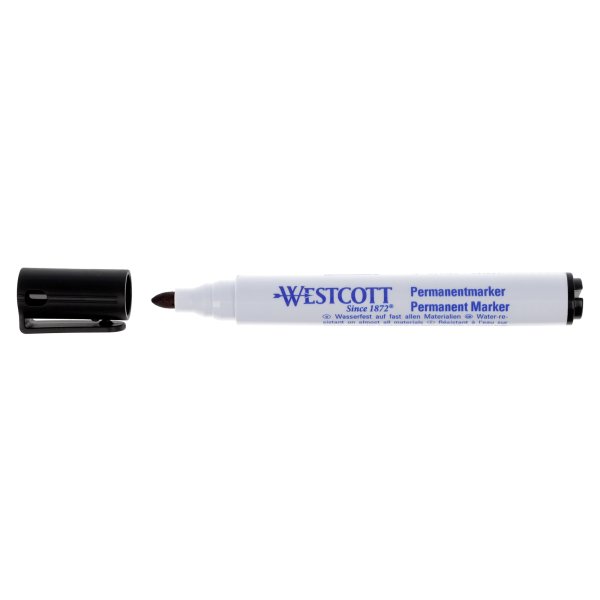 Westcott Permanentmarker Rundspitze 1,5-3,0 mm sw