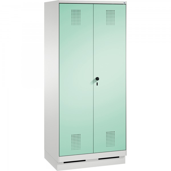 C+P Doppelspind 4902222S10092 Sockel 2Abteile B800mm lgr/lgn