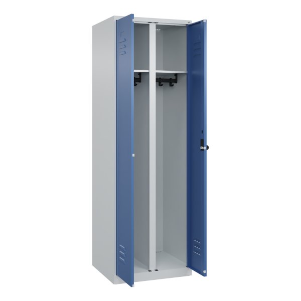 C+P Schwarz-Weiß-Spind Classic PLUS 1850x600x500mm