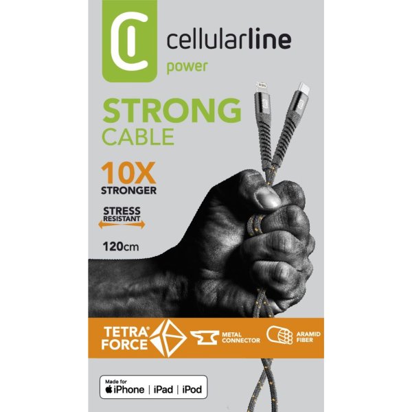 cellularline Kabel USB- C/Lightning 1,2m sw