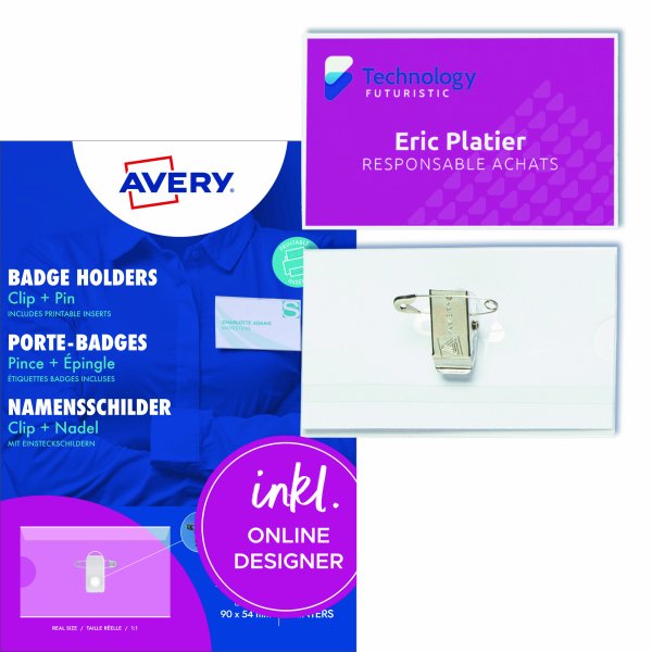 Avery Zweckform Kartenhalter 54x90mm 50St