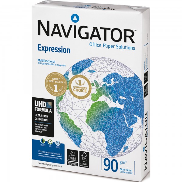 Navigator Expression Kopierpapier Inkjet 82427A90S 90g/qm A4 500 Bl./Pack.