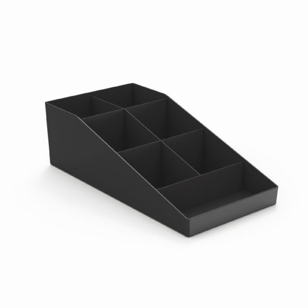 deflecto Kaffee-/Tee-Organizer 7Fächer sw