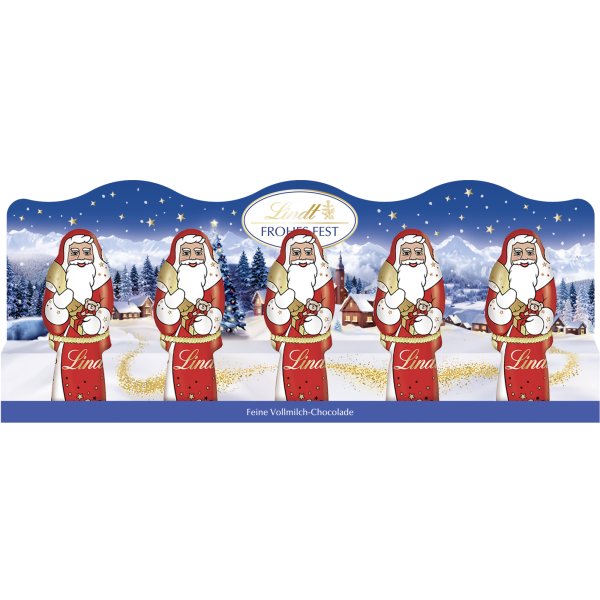 Lindt Mini-Weihnachtsmänner 50g 5St