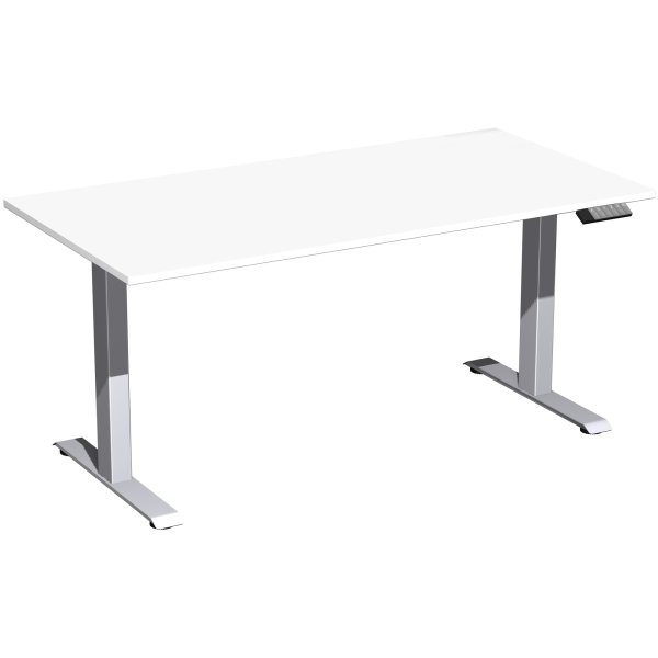 Geramöbel Tisch Elevate Plus 1600x800x630-1280mm si/ws