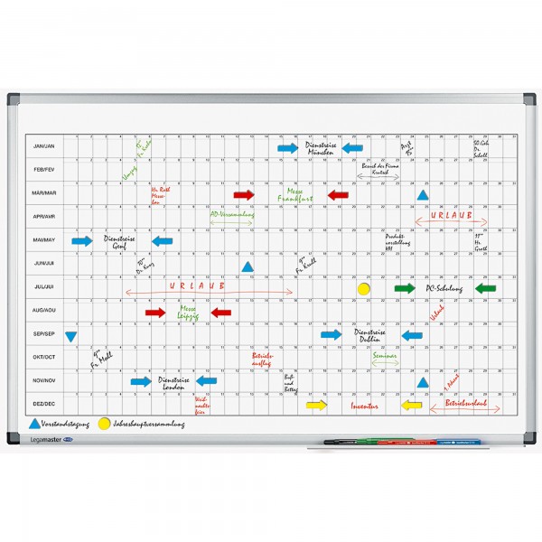 Legamaster Jahresplaner PREMIUM 7-4110 00 90x60 m