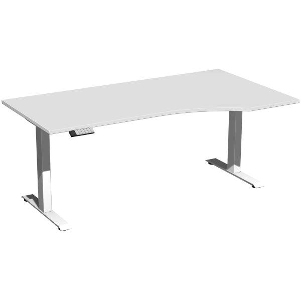 Geramöbel Tisch Elevate Basic re1800x1000x730-1230mm ws/lgr