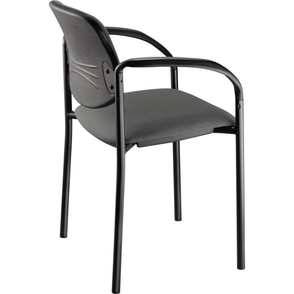 NowyStyl Besucherstuhl STYL ARM 4Fuß gepolstert sw/sw