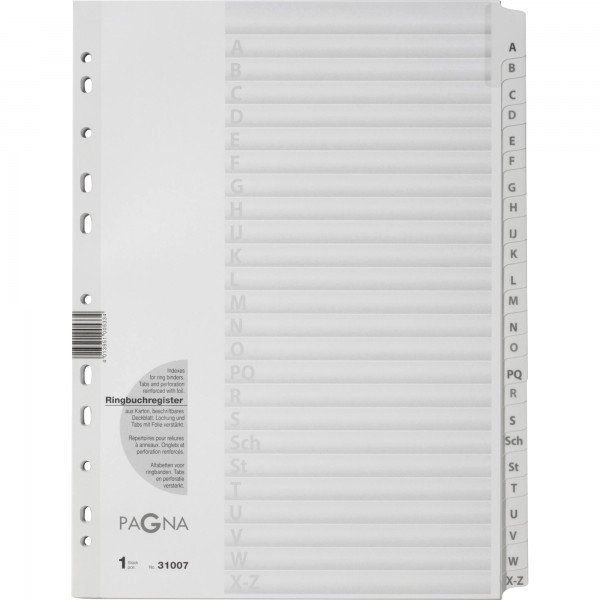 PAGNA Register 31007-08 A-Z DIN A4 24tlg. ws