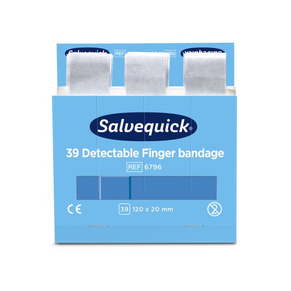 Salvequick Fingerverband detektierbar 39St