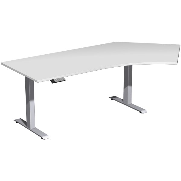 Geramöbel Tisch Elevate Plus 2166x1130x630-1280mm si/lgr