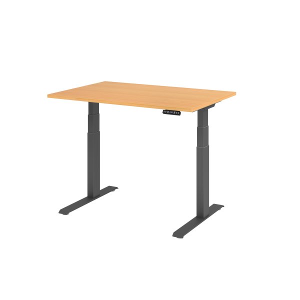 Hammerbacher Schreibtisch el 120x80cm gp/buche