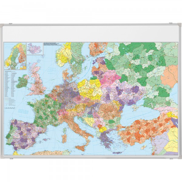 Franken Kartentafel Europa KA650M 98x138 cm magnethaftend 1:3.6 Mio.