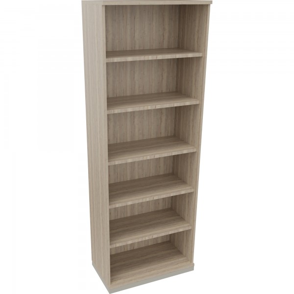 Regal 6OH B800xT442xH2221mm Silberaluminium/Eiche Natur